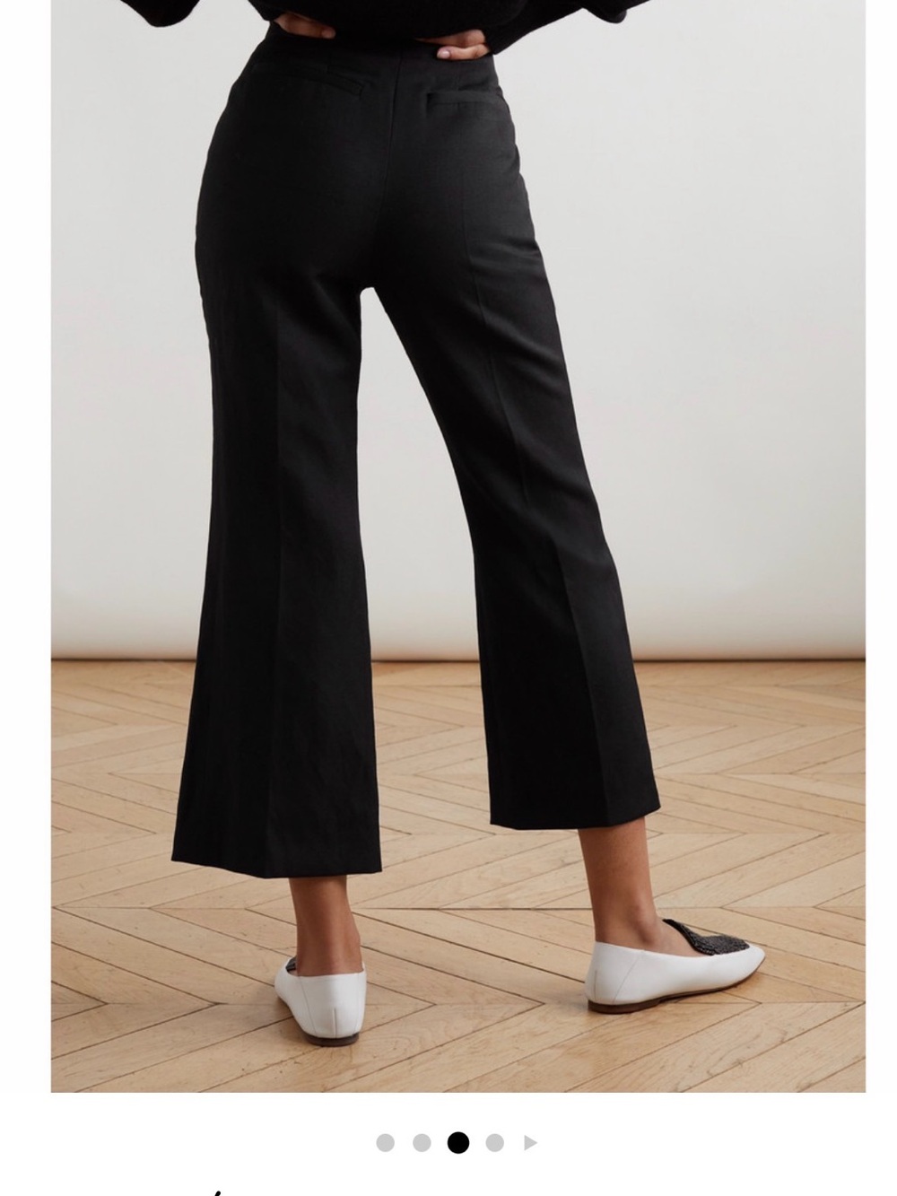 NWT Chloe cropped wool/linen trousers - Picture 8 of 10